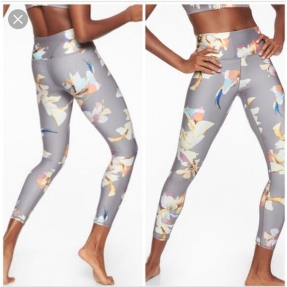 Athleta Pants - Athleta Elation 7/8 tights Size LARGE Petite Brand New With Tags